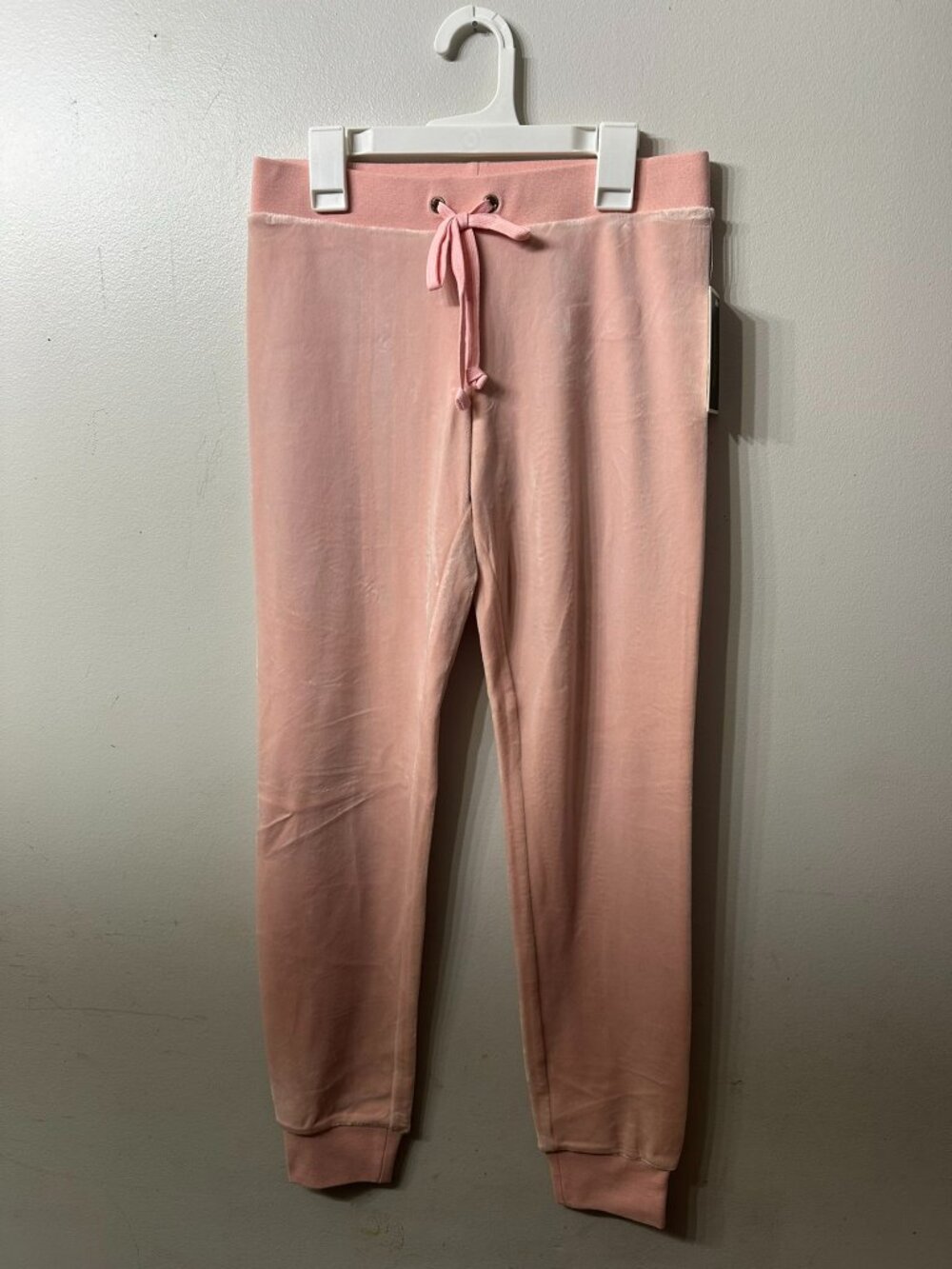 NWT Juicy Couture Black Label Luxe Zuma Velour Joggers Pink XS $108